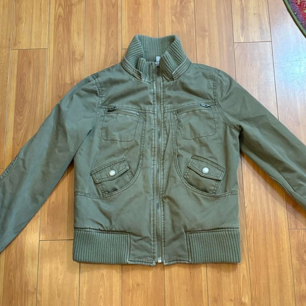 Mossimo green bomber jacket